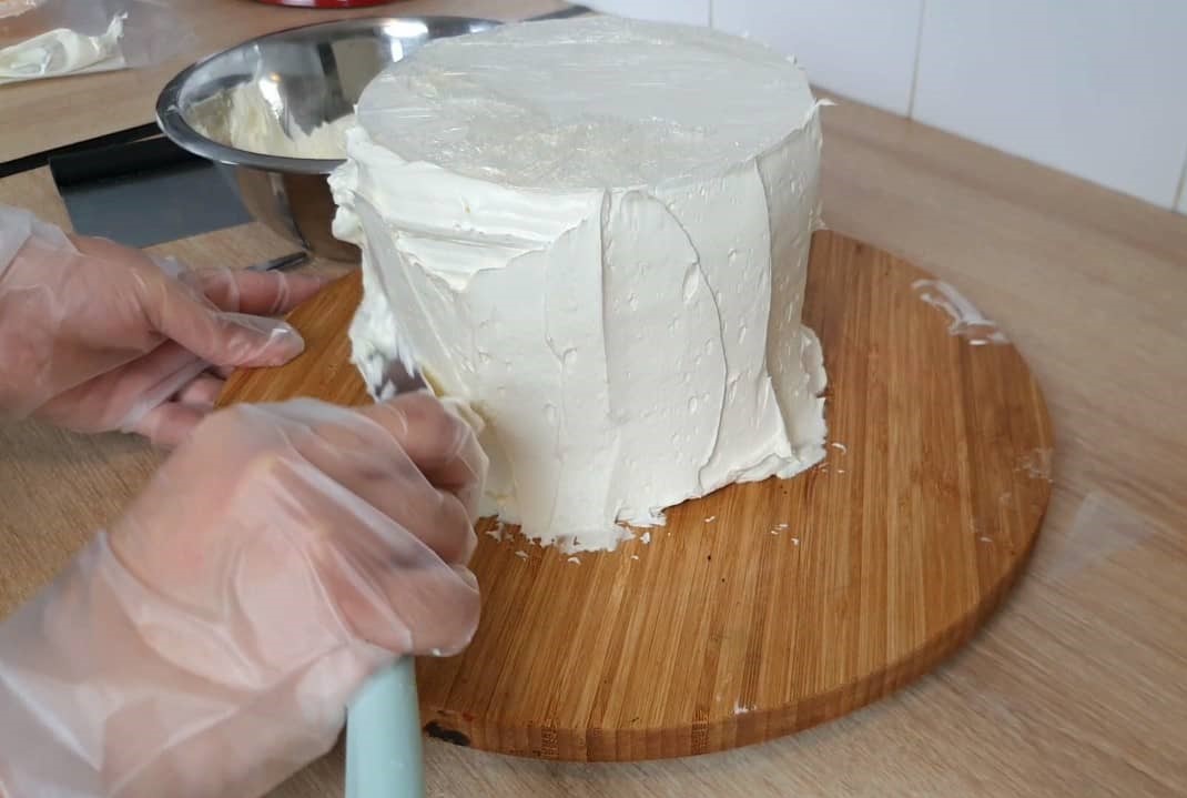 lissage de gateau cake design